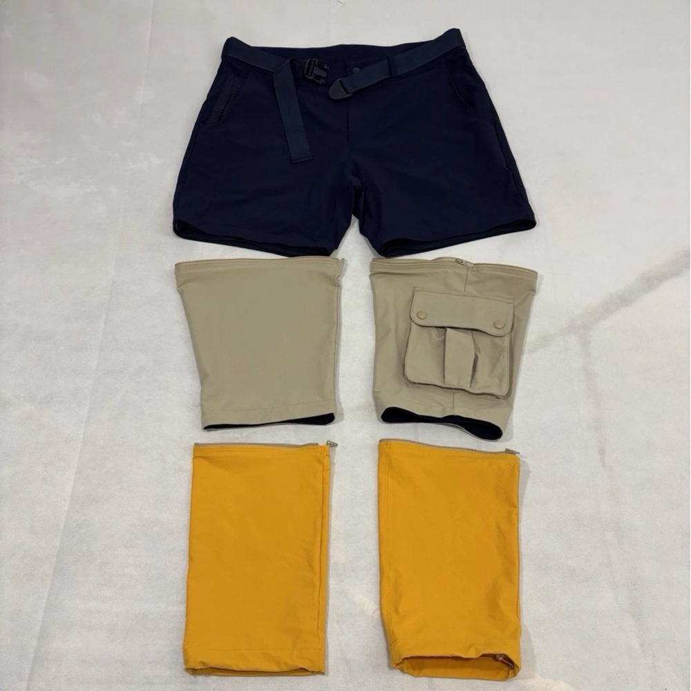 Outdoor Voices Men’s XL Convertible Hiking Pants Shorts Multi-Color Nylon